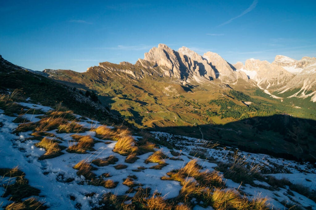 Odle Geisler Peaks from Monte Pic, Val Gardena, Dolomites