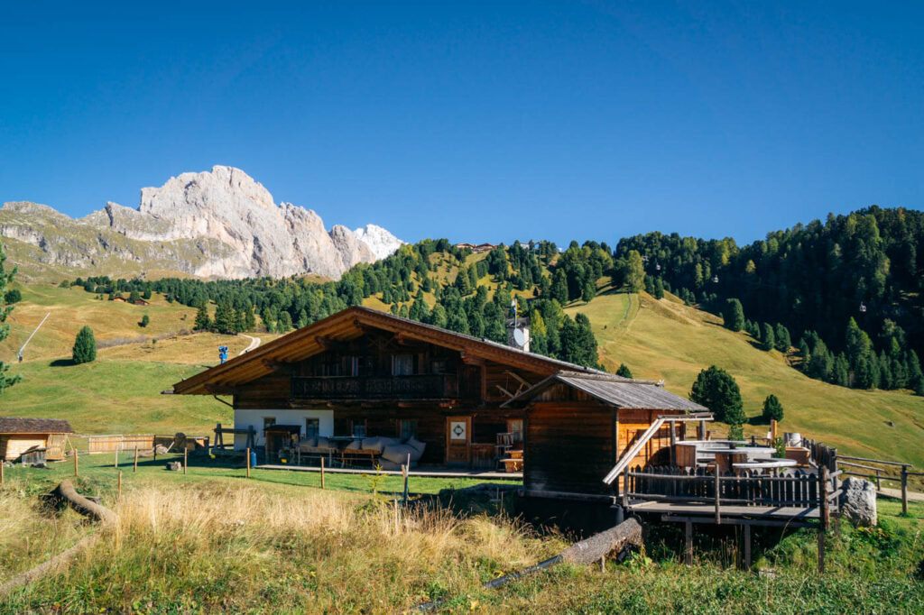 Baita Gamsblut, Val Gardena, Dolomites