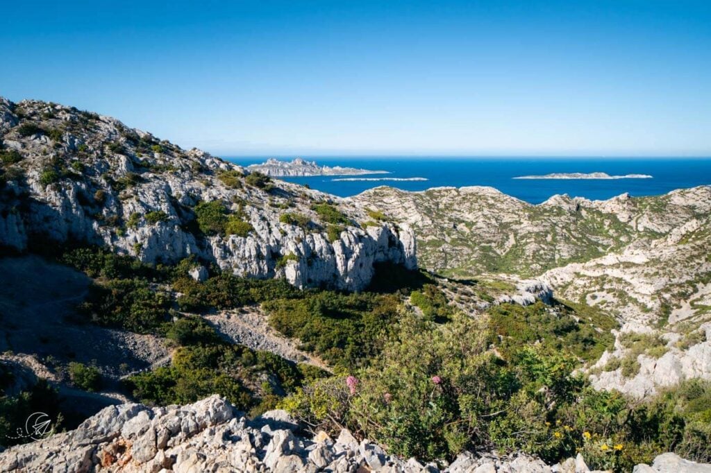 Col des Escourtines - Col du Carrefour hiking trail, Calanques National Park, Marseille