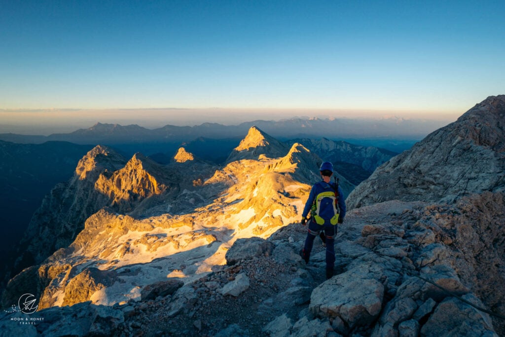 Climbing Mount Triglav Via Ferrata Route, Julian Alps, Slovenia