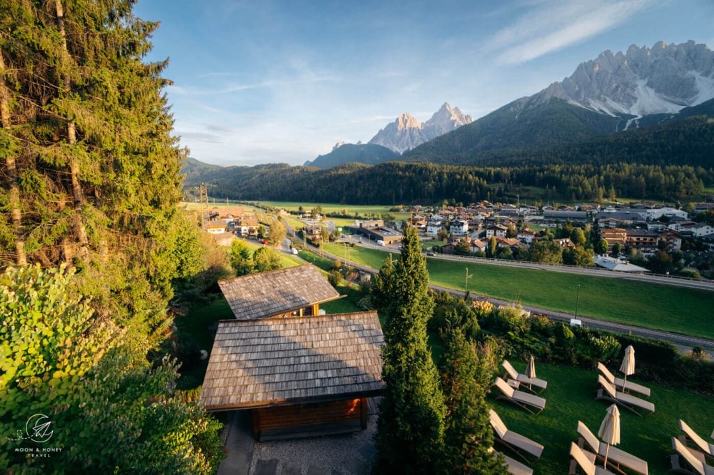 Outdoor Saunas at Naturhotel Leitlhof, Val Pusteria, Dolomites