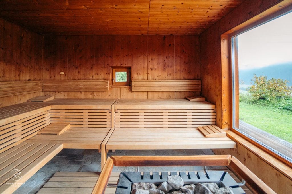 Outdoor Sauna, Naturhotel Leitlhof, Dolomites