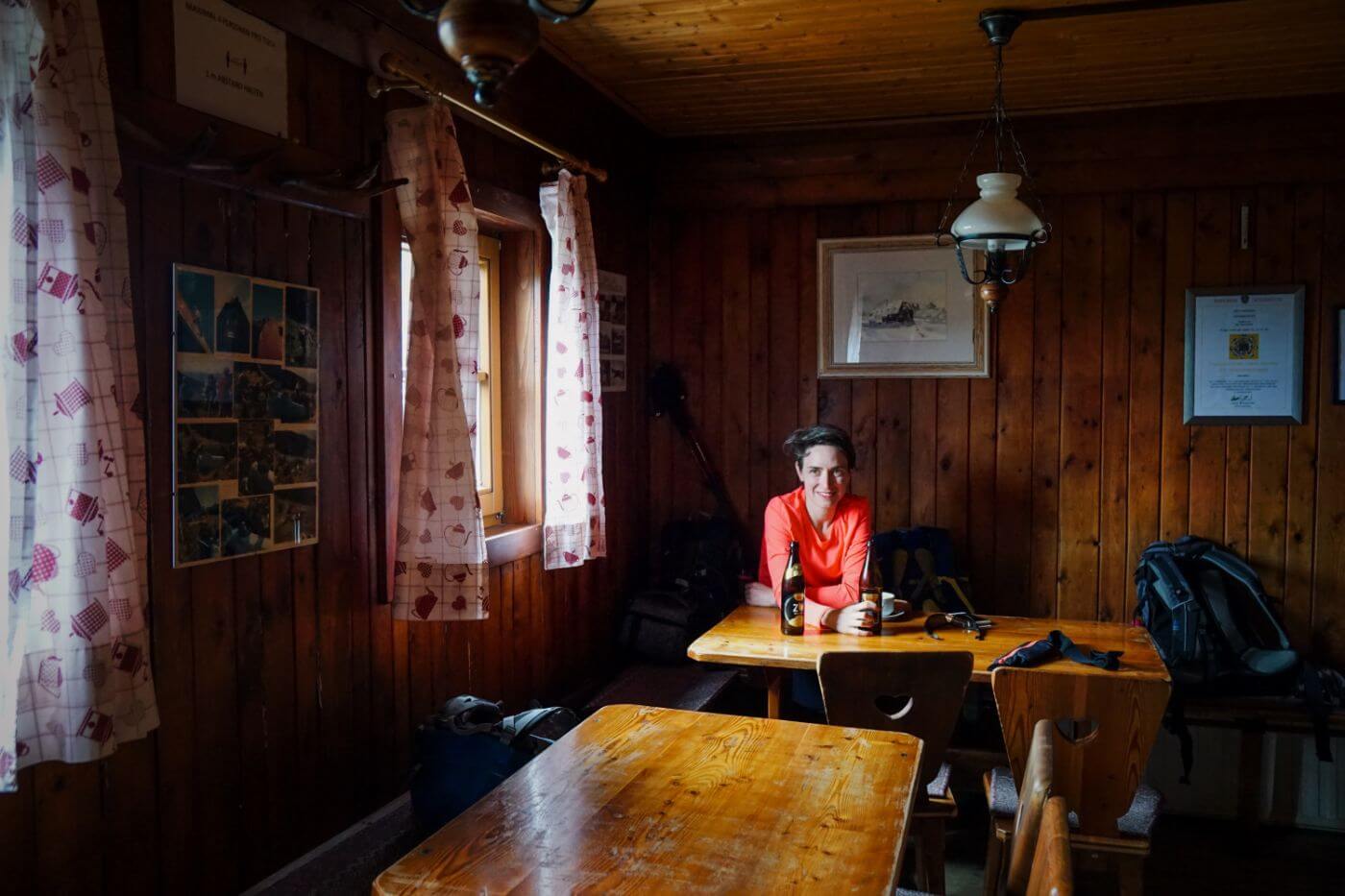 Bier in der Neuen Seehütte, Rax, Wiener Hausberge