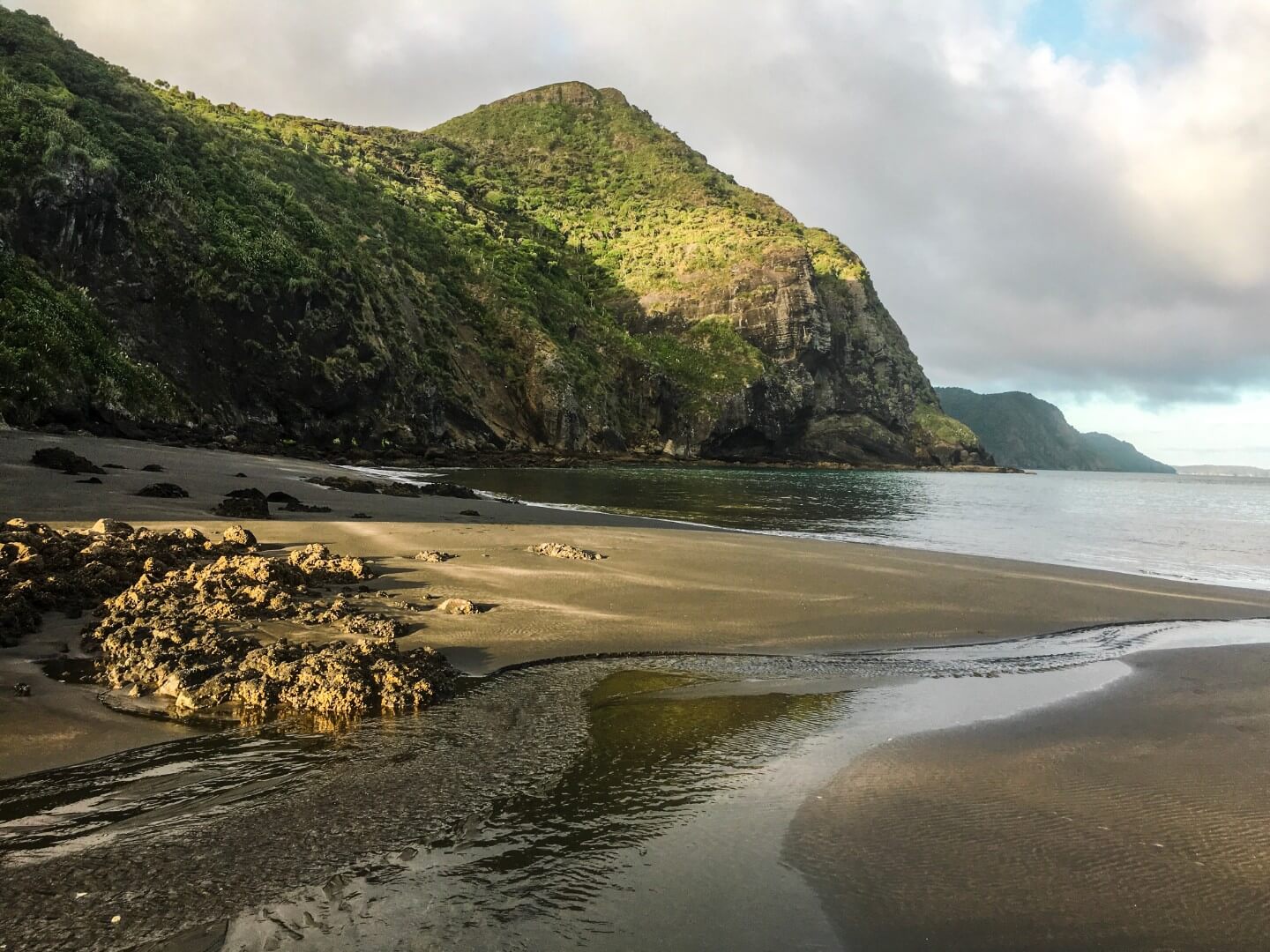 Black Sand Beach, New Zealand North Island