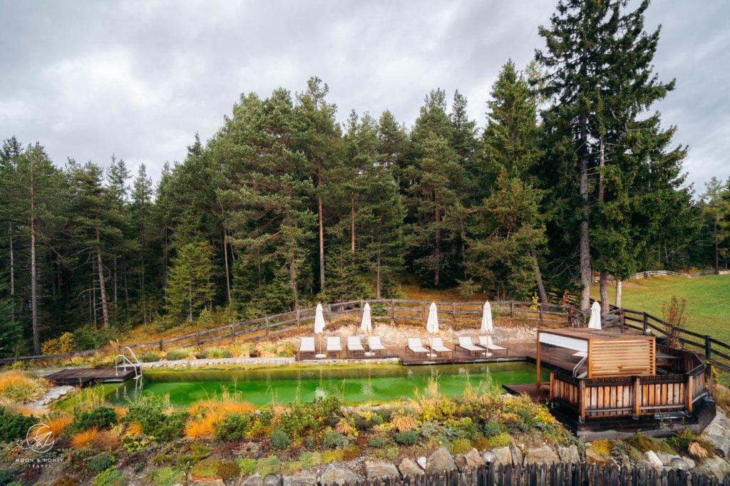 Natural bathing pool, Nidum Casual Luxury Hotel, Tyrol, Austria