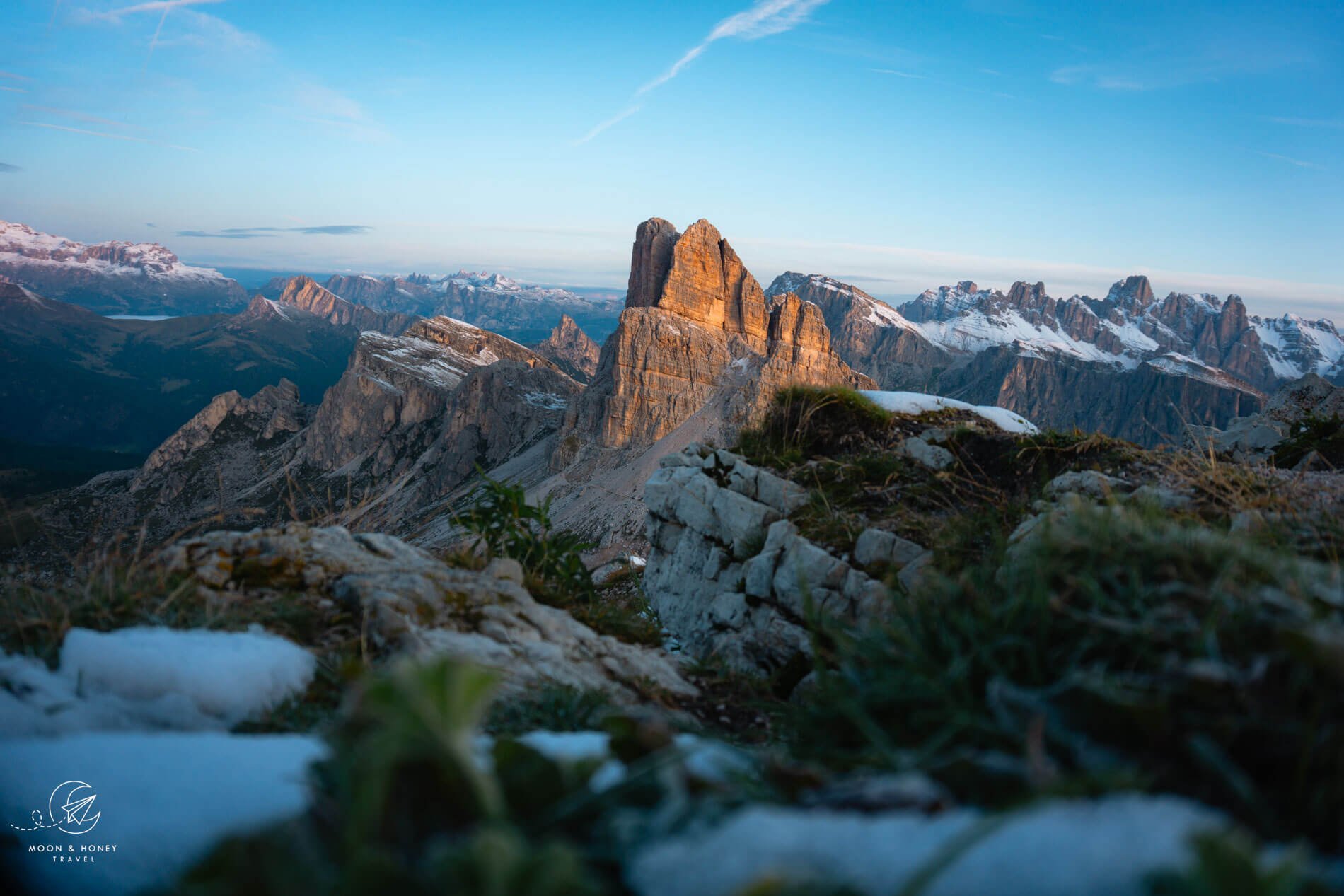 Rifugio Nuvolau Sunrise, Alta Via 1 Hiking Trail, Dolomites