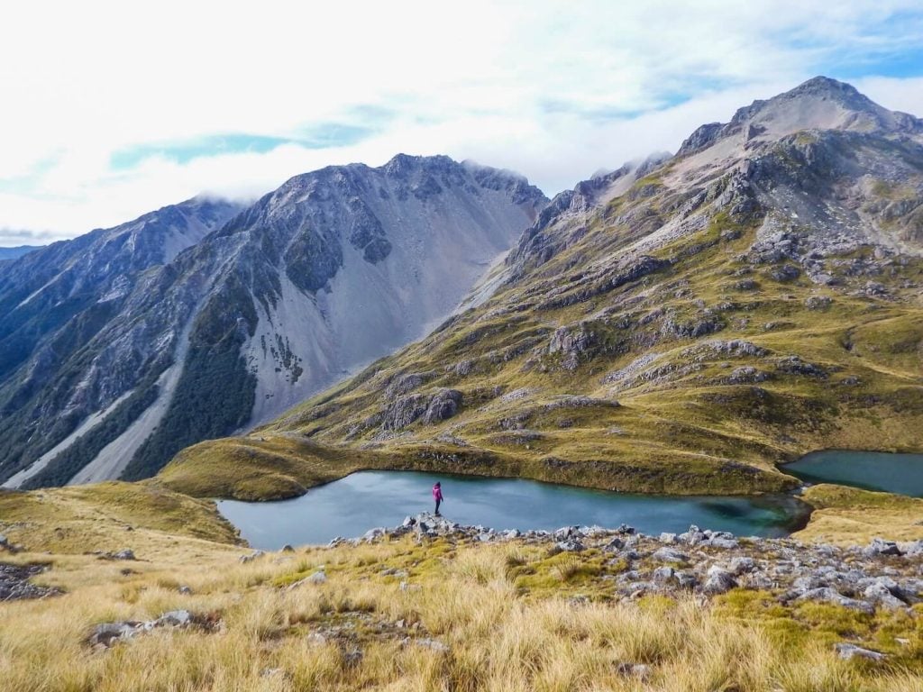 Tarns near Angelus Hut in Nelson Lakes National Park