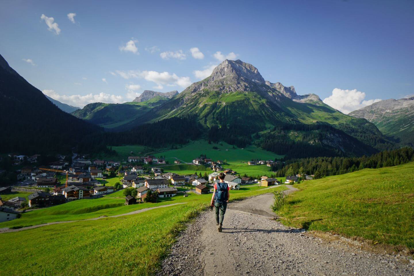 Oberlech to Lech am Arlberg, Vorarlberg, Austria