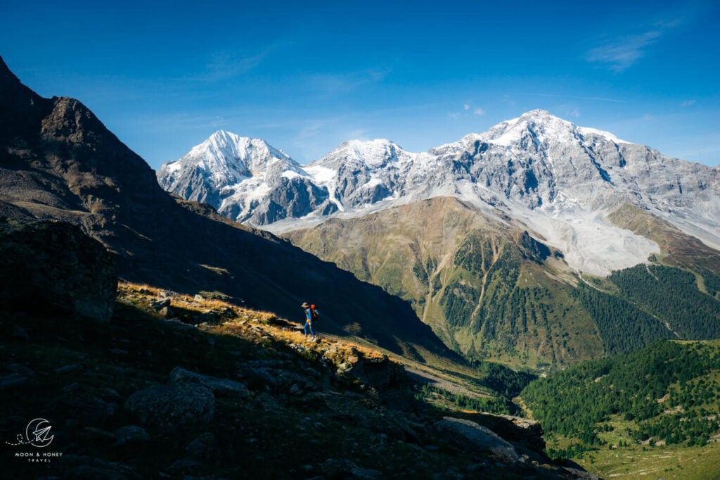 Ortler High Mountain Trail, Ortler Alps, South Tyrol, Italy