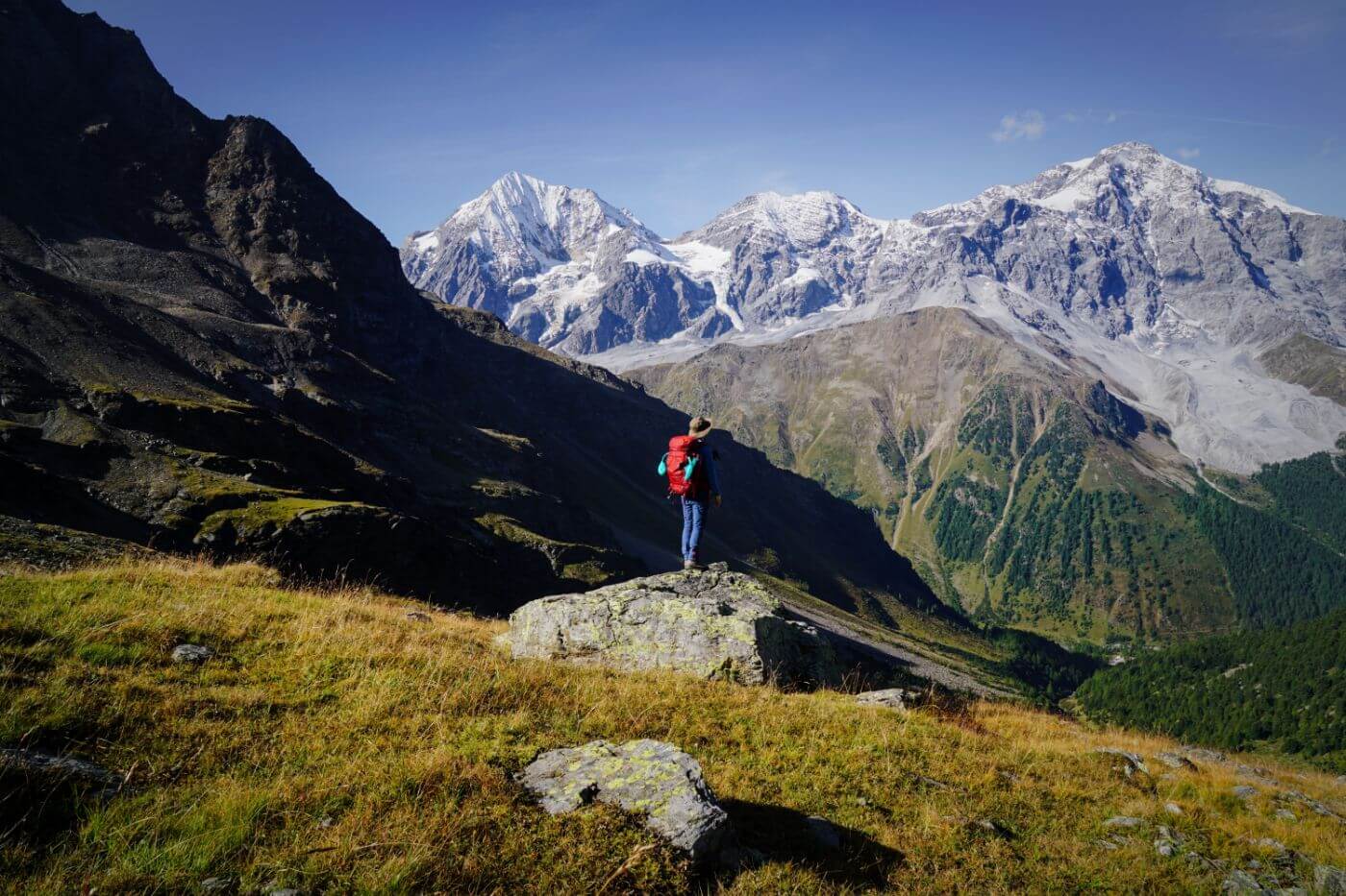 Ortler, Zebru, Königsspitze, Ortler High Mountain Trail Stage 3, South Tyrol, Italy