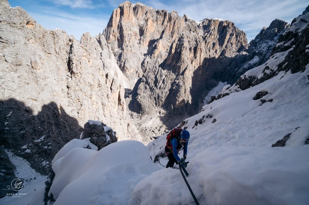 Via Ferrata Oskar Schuster, Sasso Piatto, Dolomites