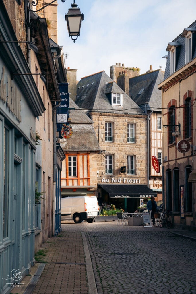 Paimpol town center, Brittany, France