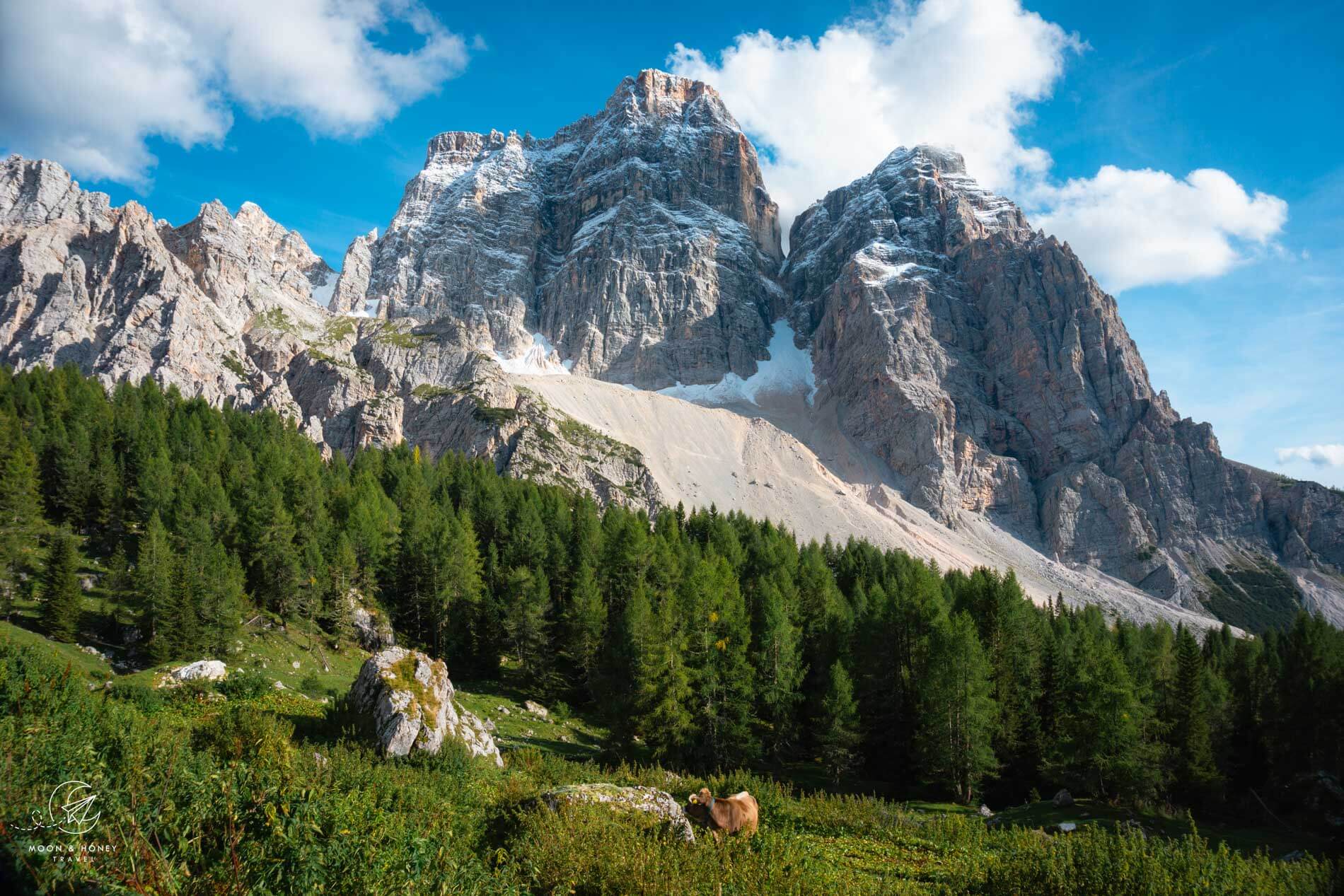 Mount Pelmo, Rifugio Città di Fiume, Alta Via 1 Hiking Trail, Dolomites