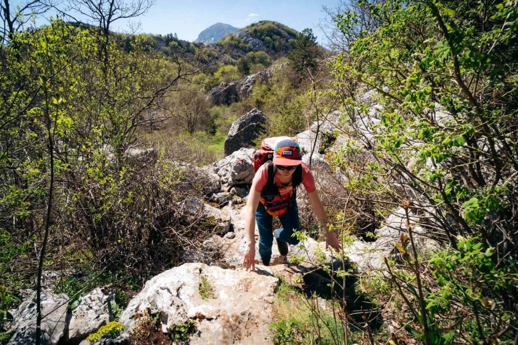 Pestingrad hiking trail, Kotor, Montenegro