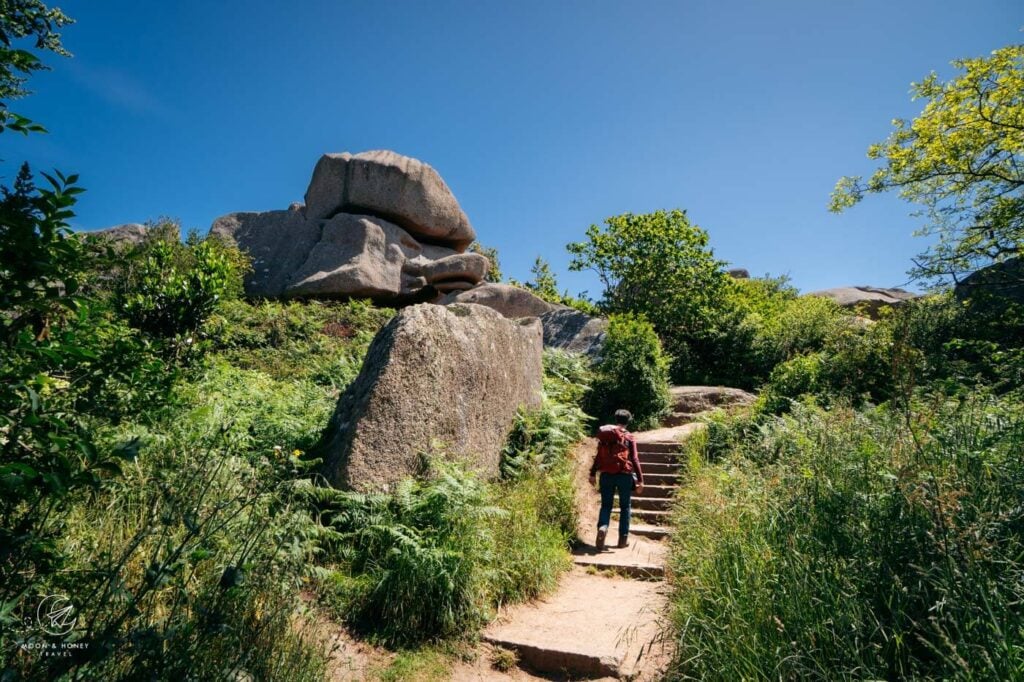 Parc de la Bastille, Rosa Granitküste, Bretagne, Frankreich