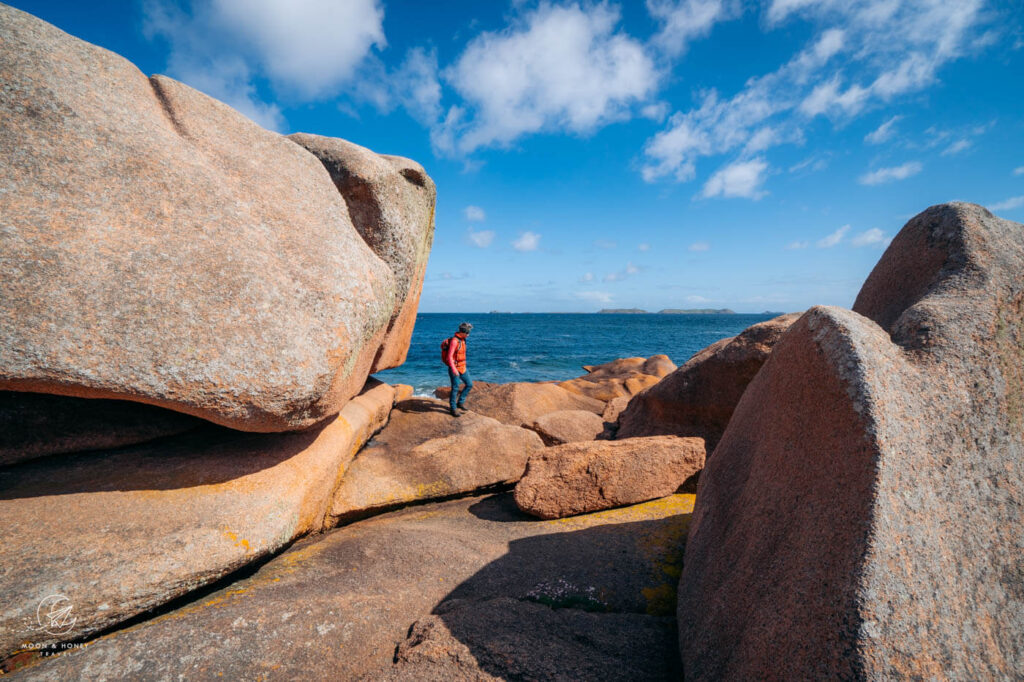 Ile Renote peninsula, Pink Granite Coast, Brittany, Northern France