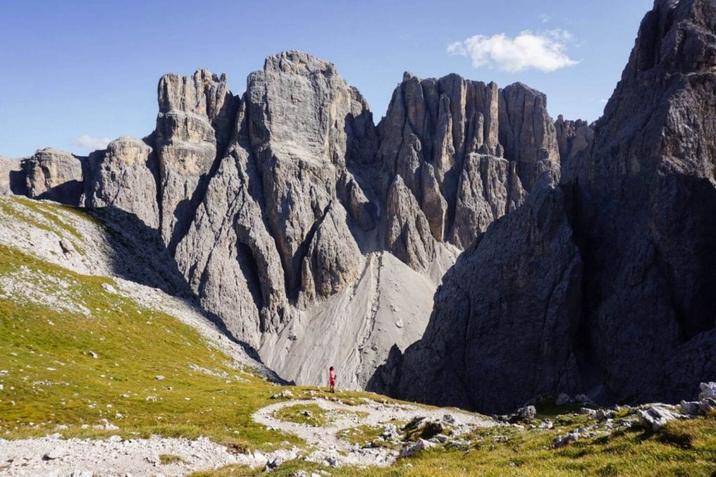 Trail 676, Lake Pisciadù to Val de Mezdi, Sella Group, Dolomites