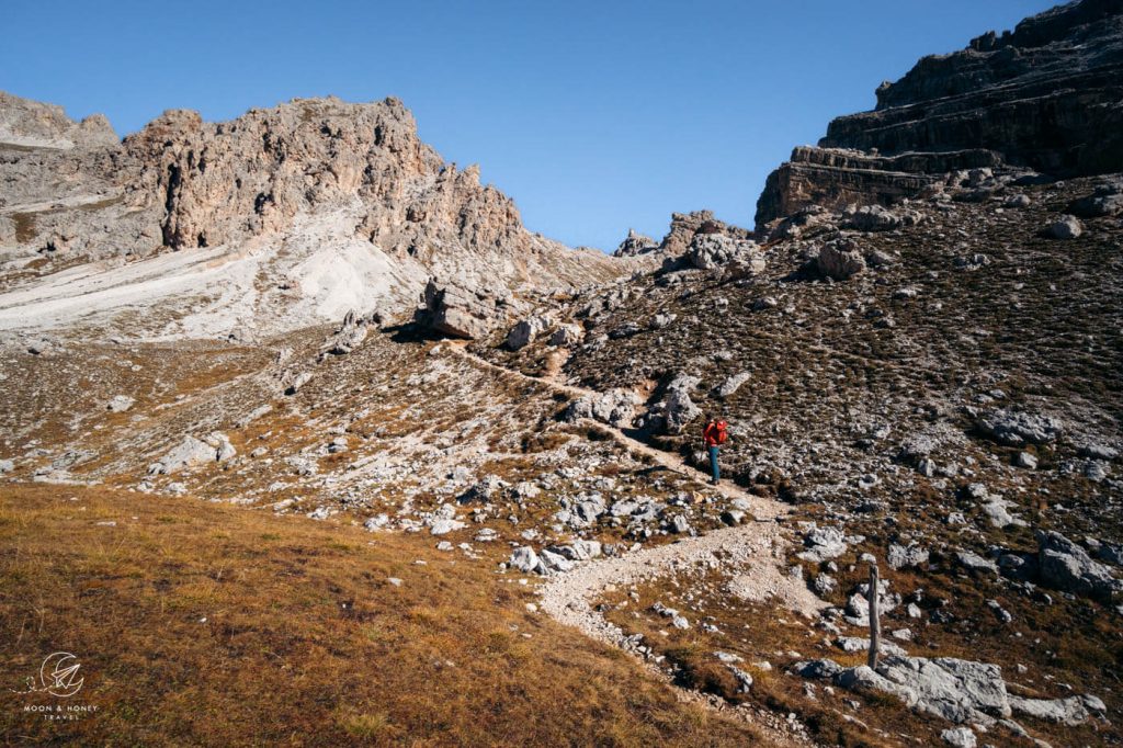 Val dla Roa hiking trail, Dolomites