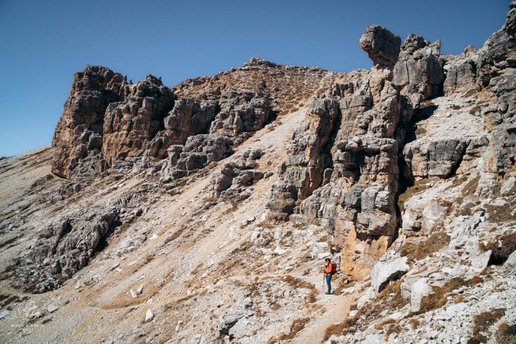 Furcela Nives - Furcela Forces de Sieles hiking trail, Dolomites