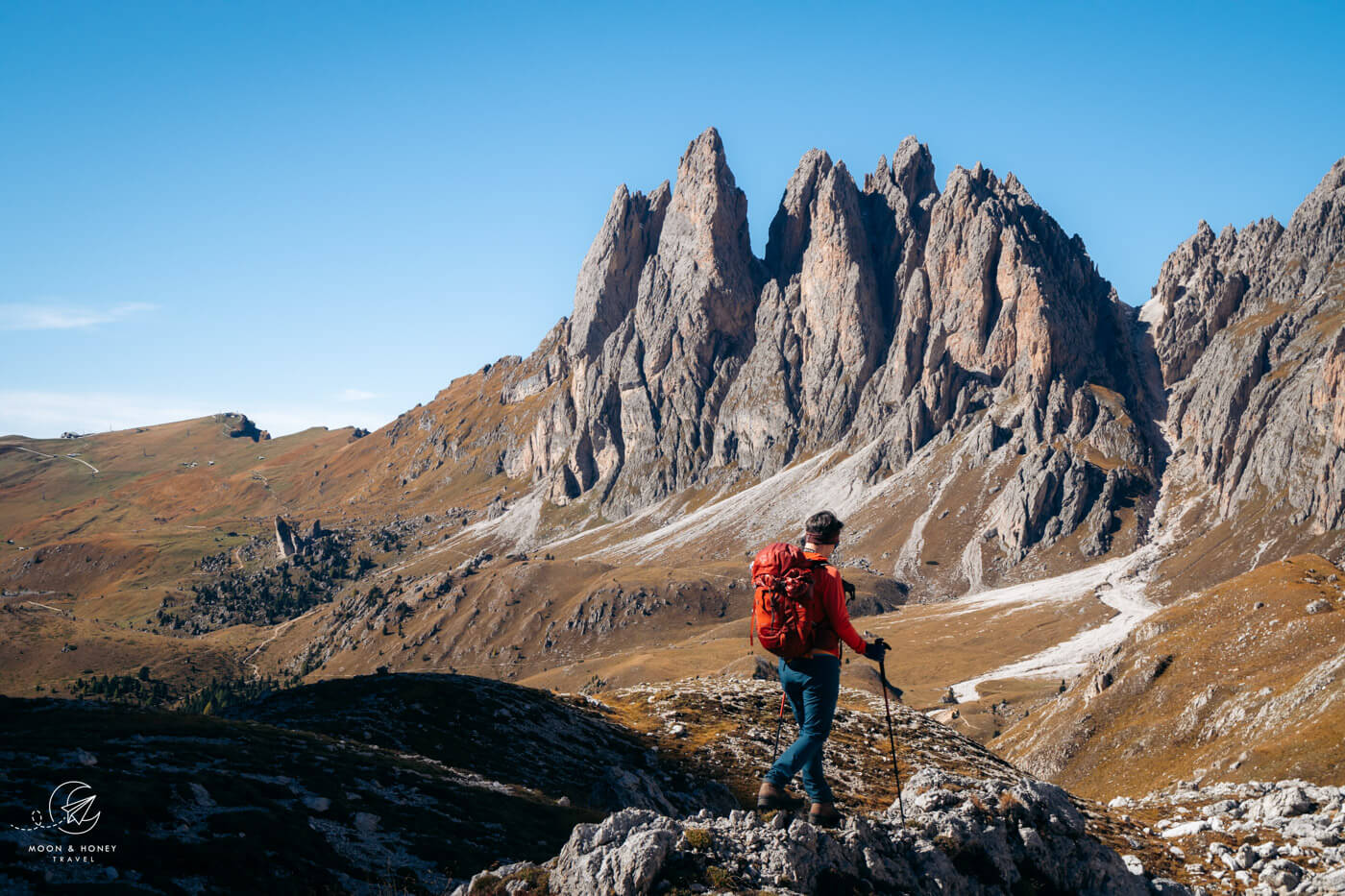 Furcela Forces de Sieles to Rifugio Firenze hiking trail, Dolomites