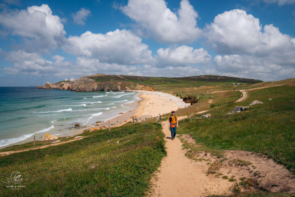 Plage de Pen Hat, Halbinsel Crozon, Bretagne, Frankreich