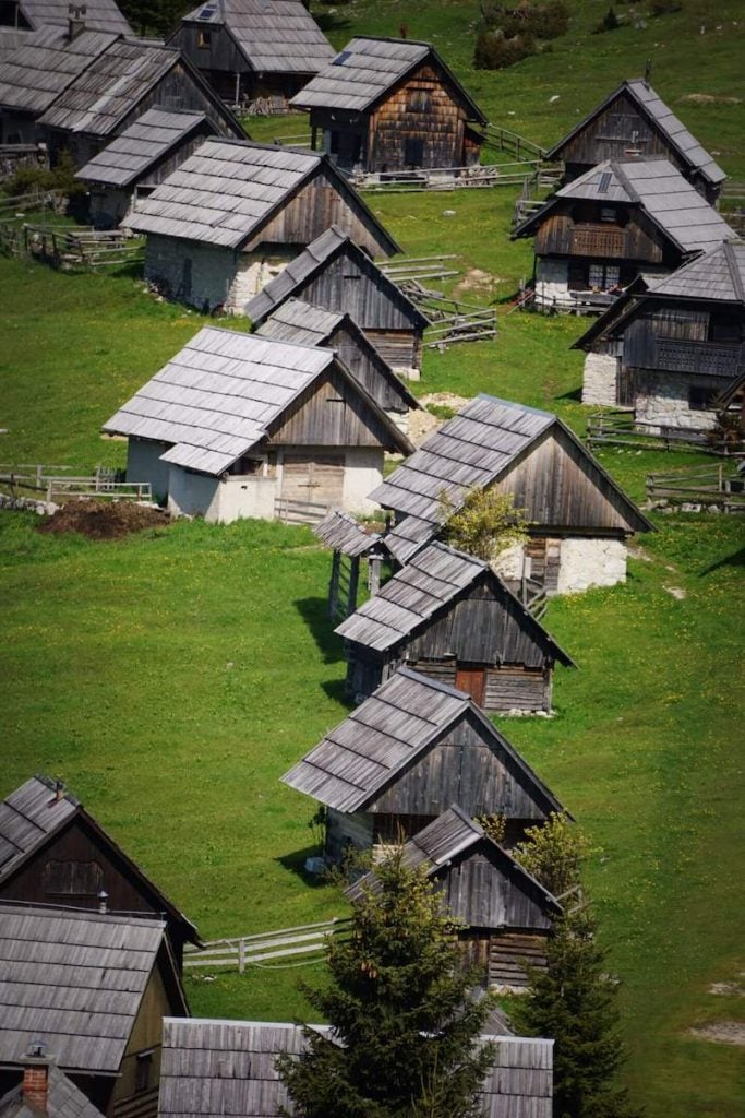 Planina Zajamniki Herdsmen Huts, Pokljuka Plateau, Slovenia