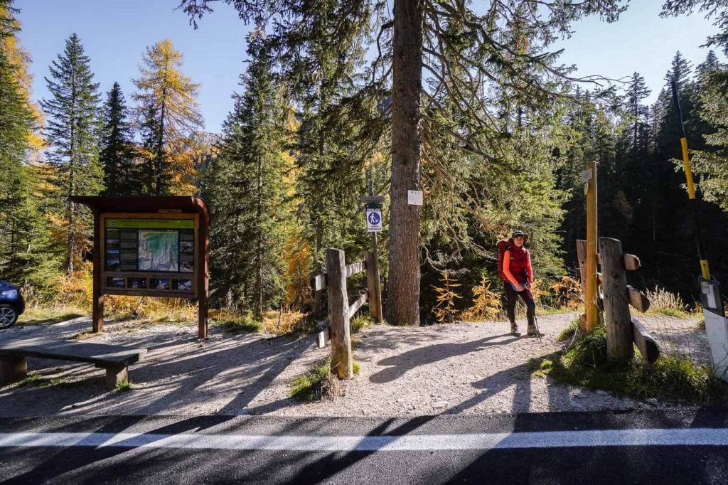 Ponte di Rocurto Trailhead, Trail 437, Dolomites