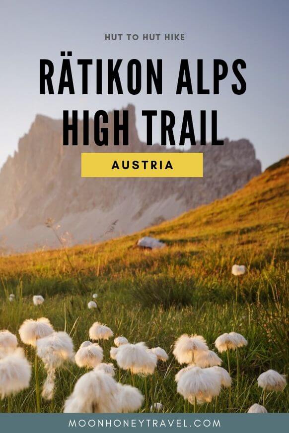 Rätikon Alps hut to hut hike in the Austrian Alps and Swiss Alps