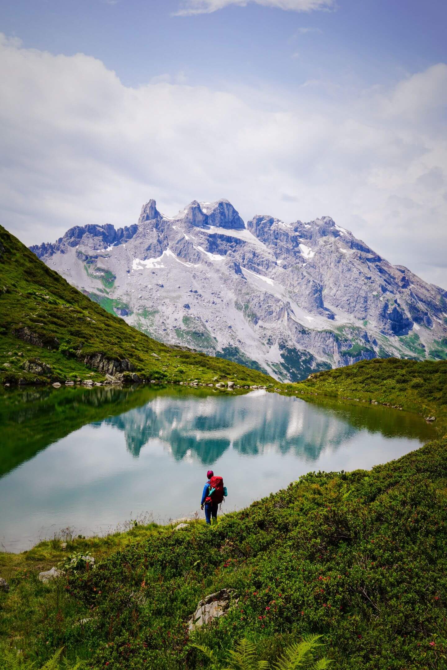 Tobelsee Lake, Schruns-Tschagguns, Montafon Valley, Vorarlberg, Austria