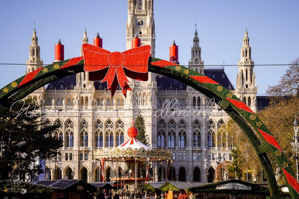 Vienna City Hall Christmas Market, Vienna in December, Austria