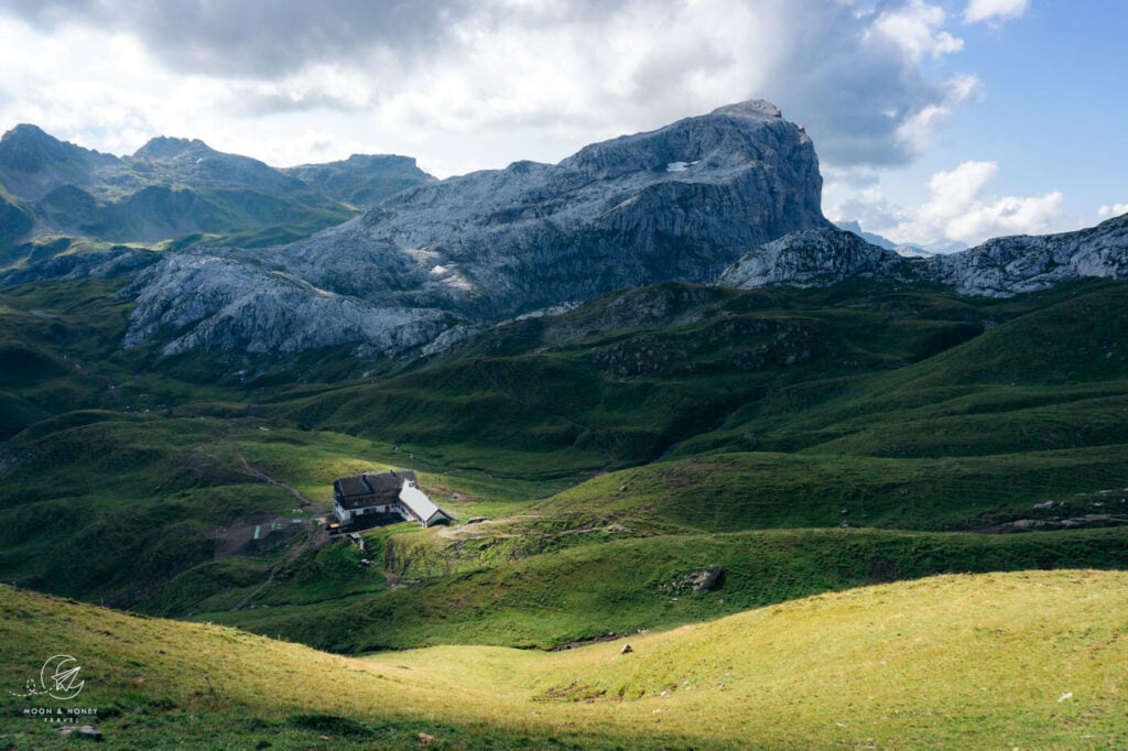 Tilisuna-Hütte mountain hut Rätikon Alps, Austria