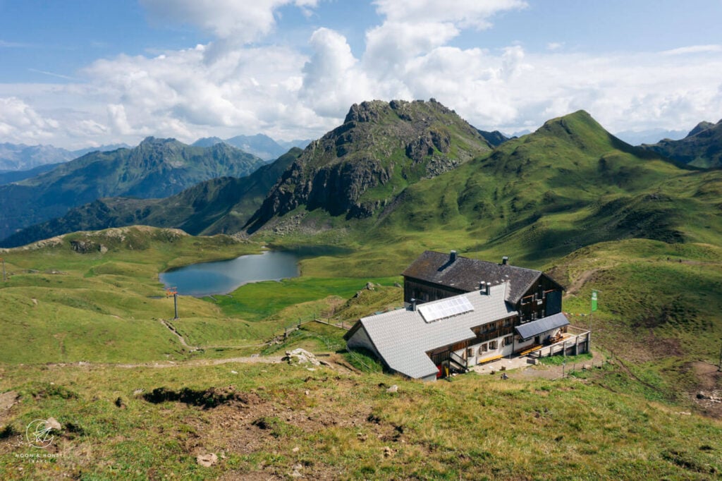 Tilisuna-Hütte mountain hut Rätikon Alps, Austria