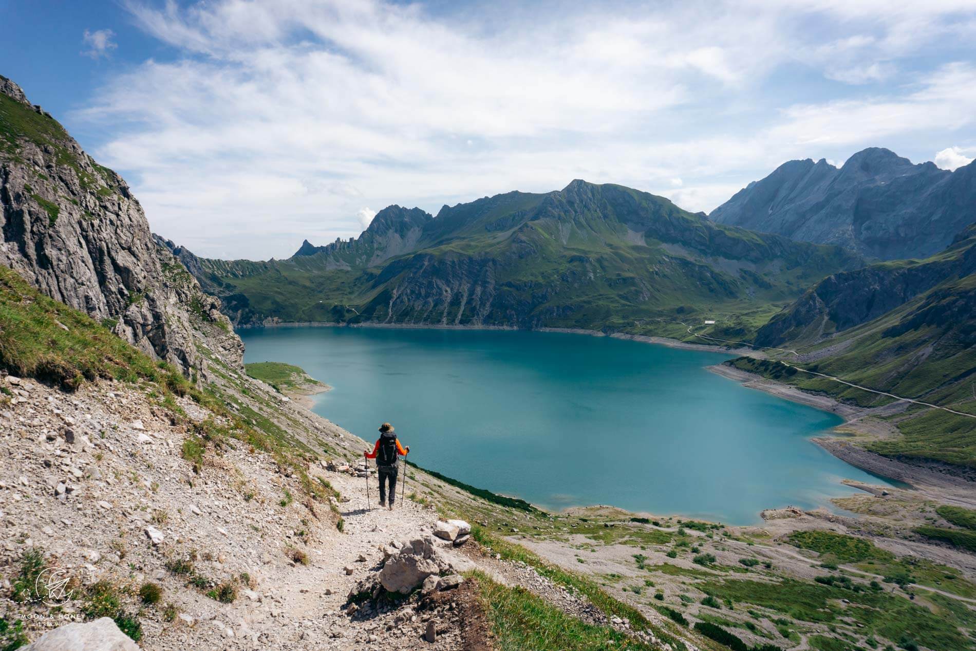 Lünersee, Rätikon Höhenweg, Österreich