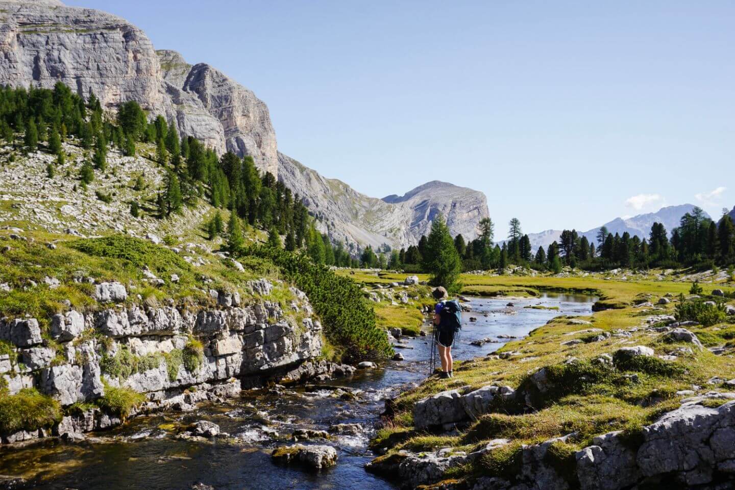 Trail 11, Capanna Alpina to Rifugio Fanes Day Hike, Dolomites, Italy