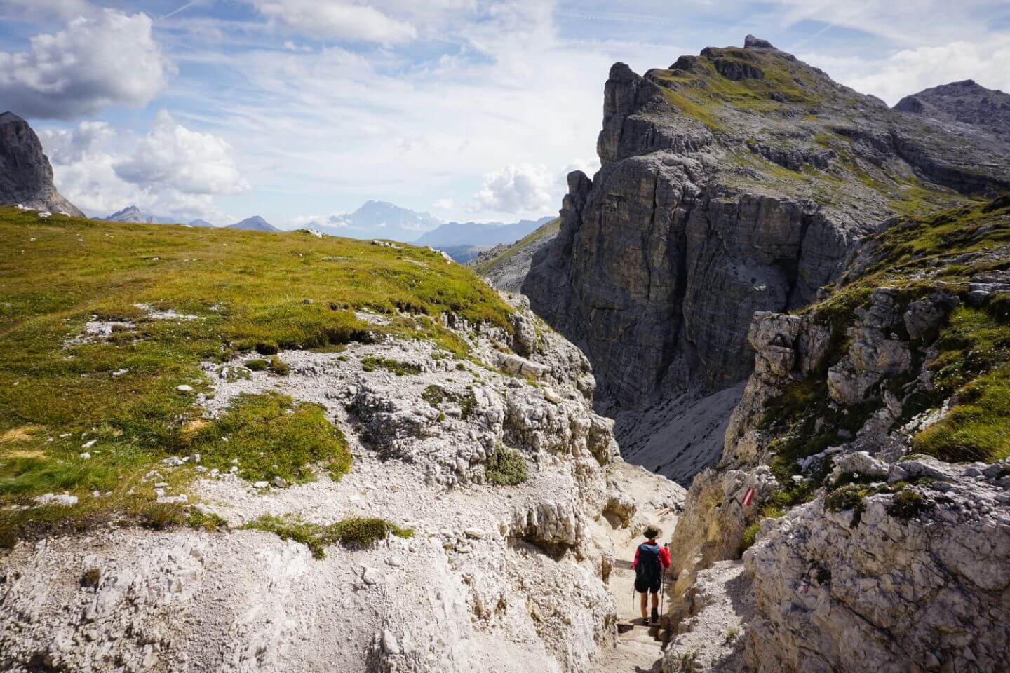 La Villa to Colfosco Day Hike, across Puez-Odle mountains, Dolomites