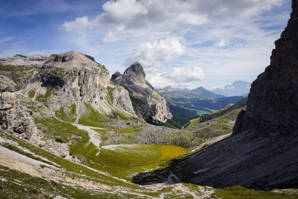 Trail 4, Forcella de Ciampëi Scharte to Colfosco (Corvara)