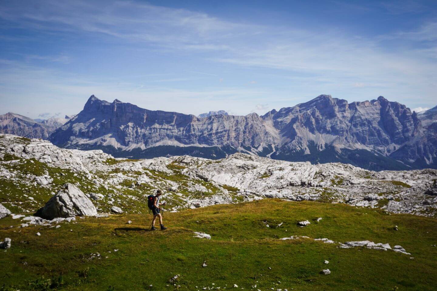 Fanes mountains from Puez-Odle, Dolomites Day Hike