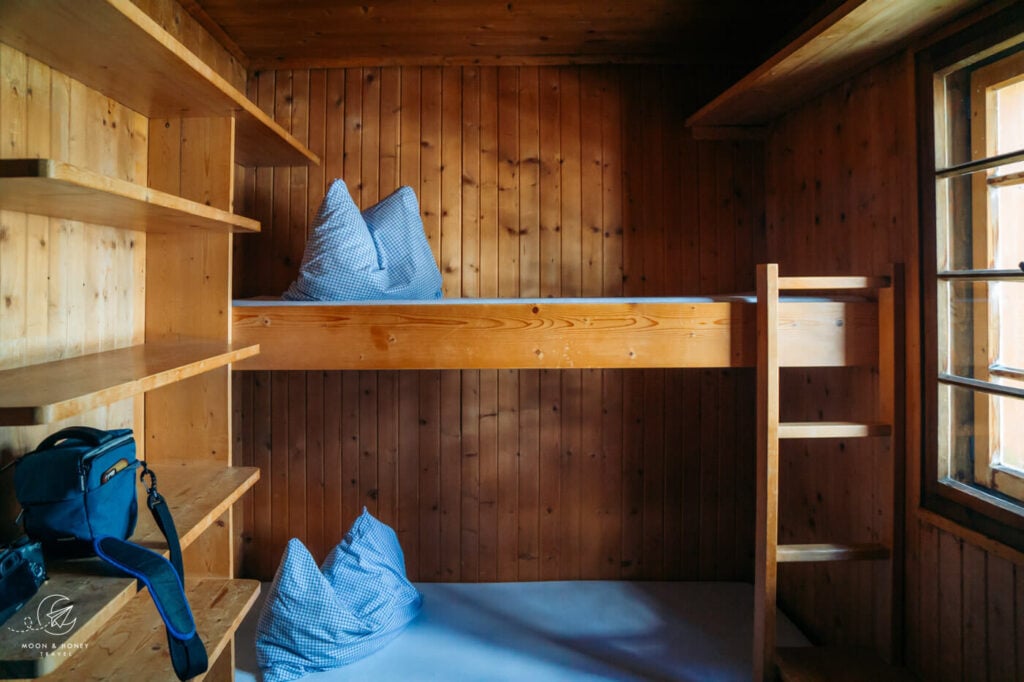 Saarbrucker mountain hut room, Montafon Trek, Austria