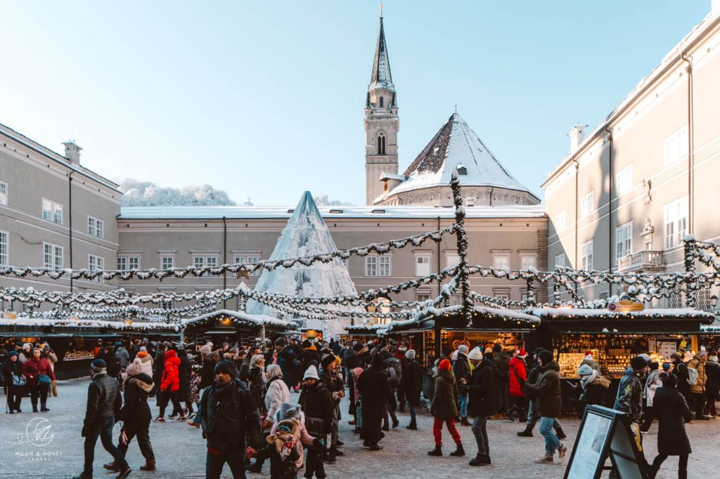 Salzburger Christkindlmarkt on Domplatz and Residenzplatz, Salzburg Christmas Market, Austria