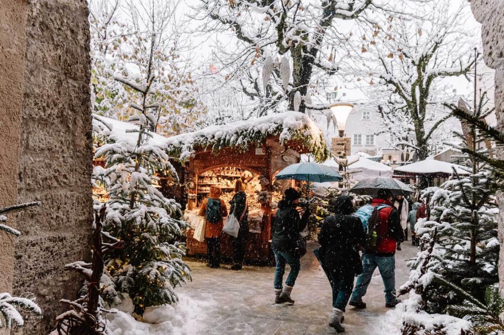 Stern Advent and Winter Market, Salzburg in December, Austria