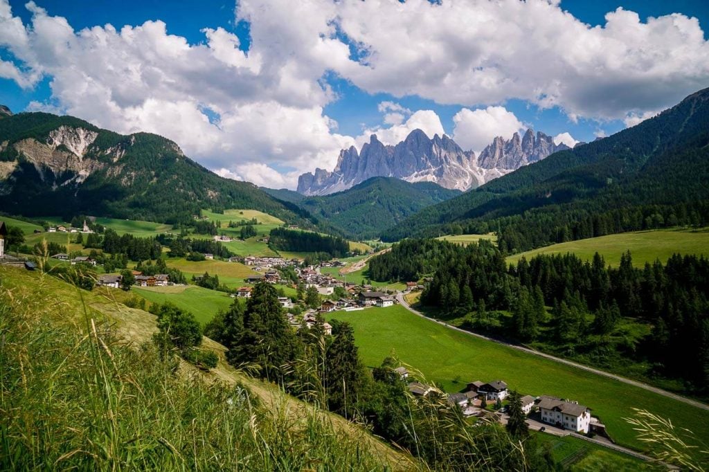 Sunny side trail, Santa Maddalena, Val di Funes, Dolomites