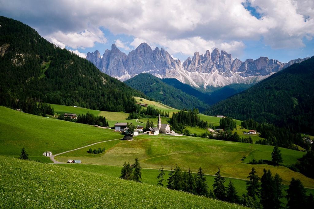 Santa Maddalena Church Viewpoint, Val di Funes, Dolomites