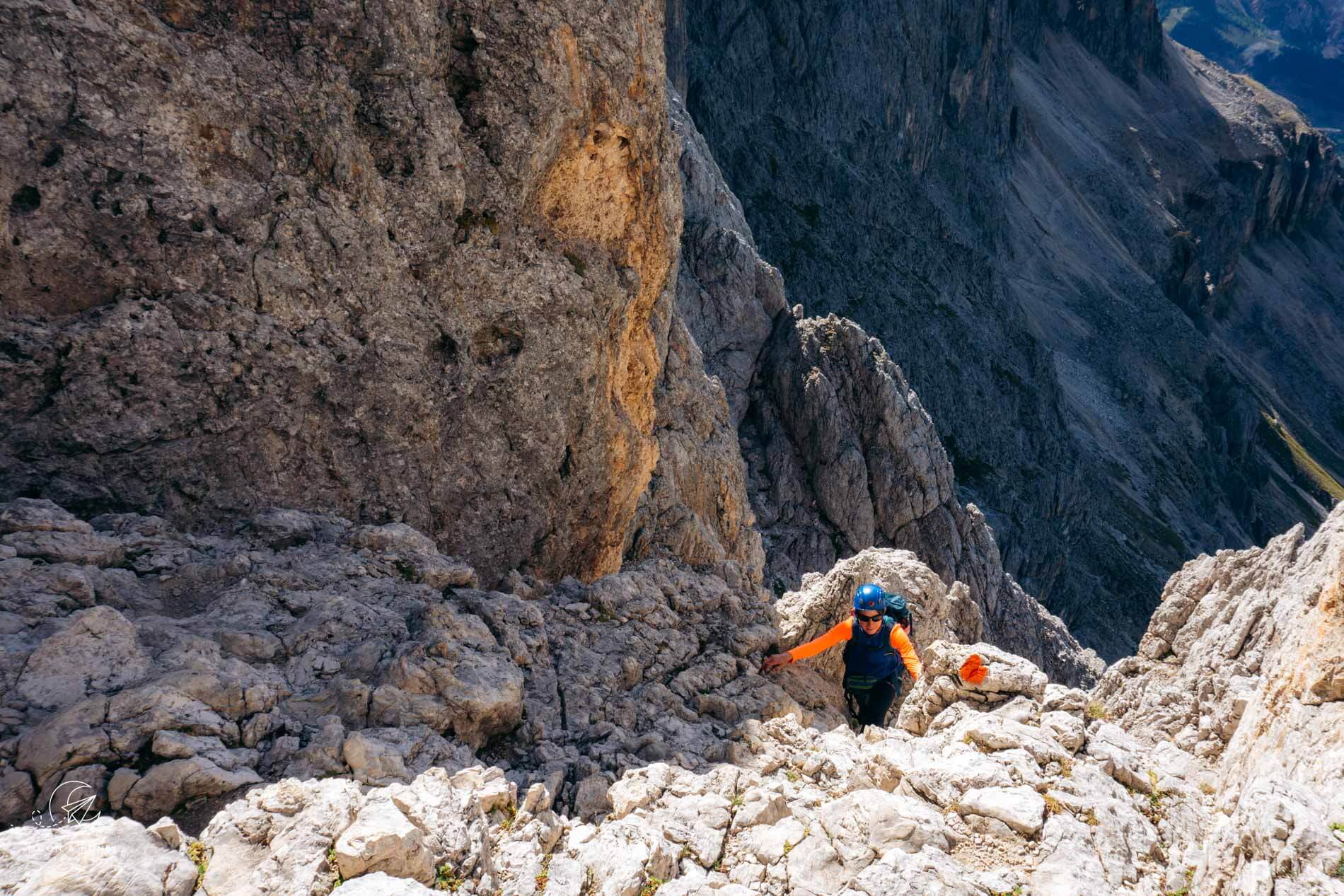 Santer Via Ferrata Rosengarten Dolomites