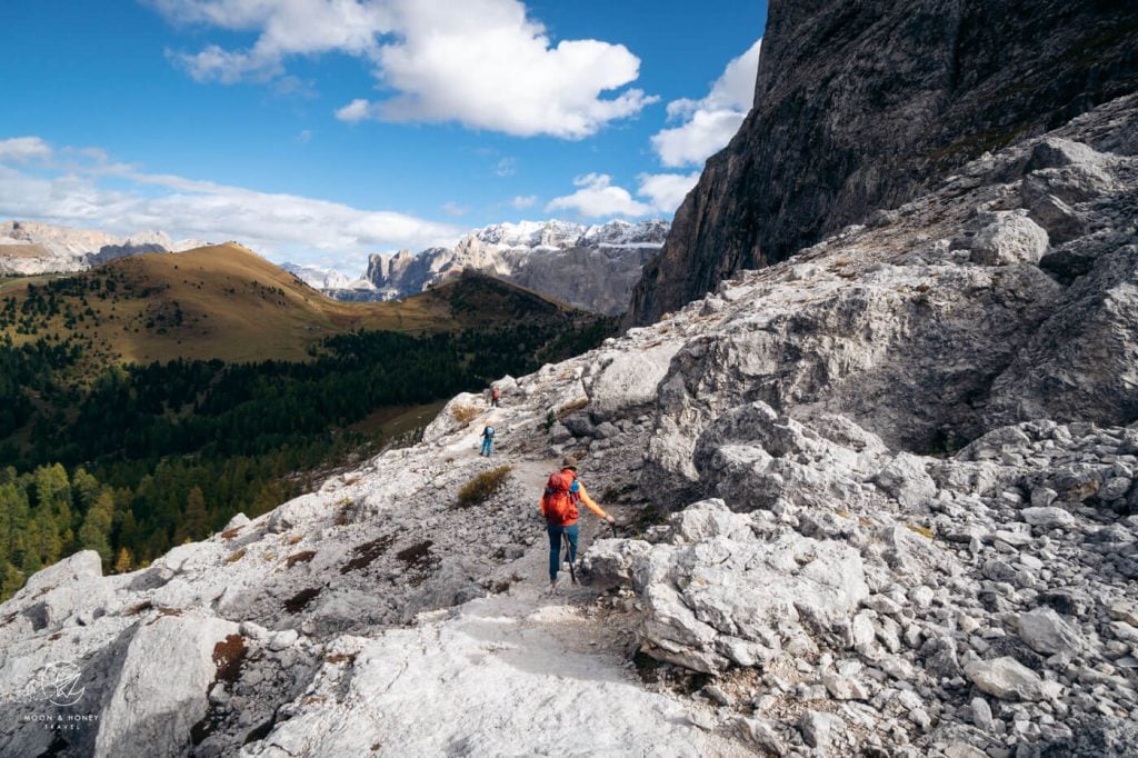 Rifugio Vicenza to Rifugio Comici hiking trail, Dolomites