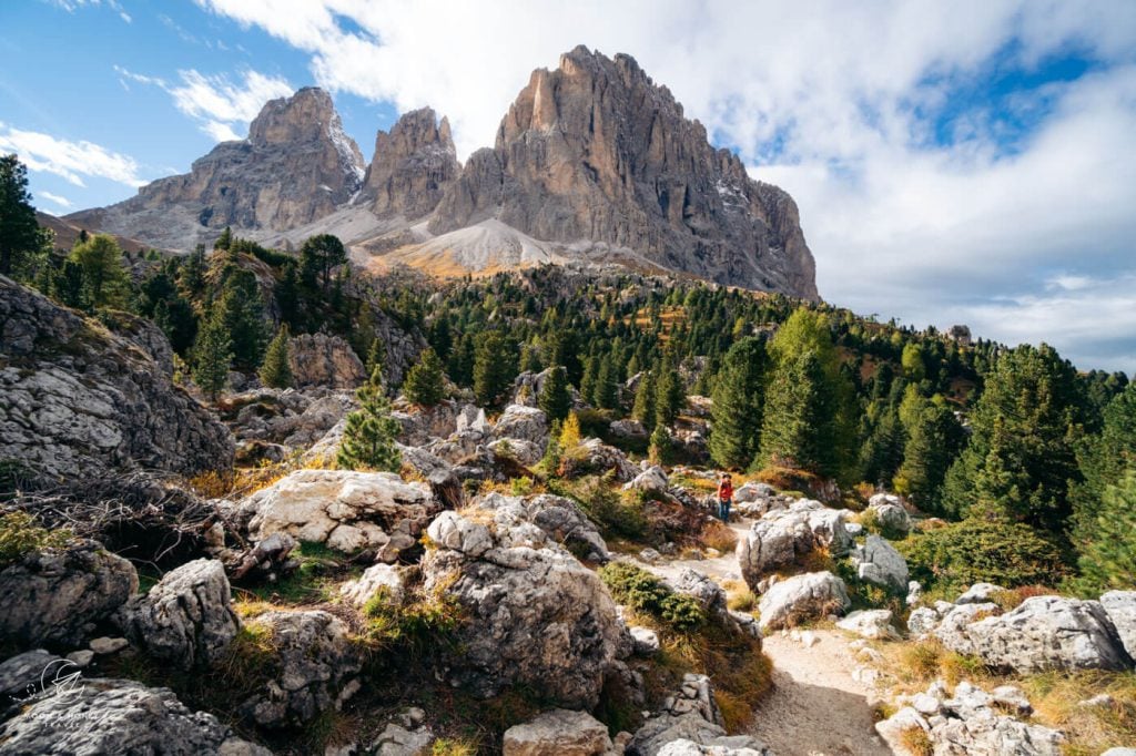 Citta dei Sassi, Sassolungo loop trail, Dolomites