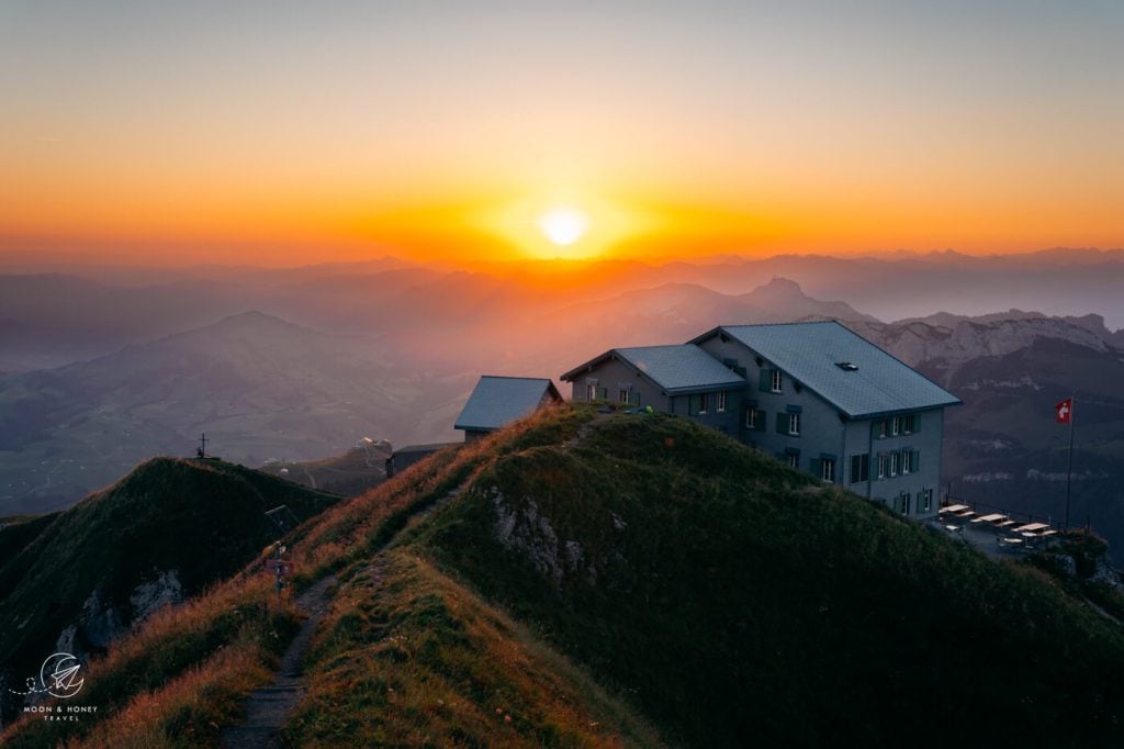 Sunrise at Berggasthaus Schäfler, Alpstein, Switzerland