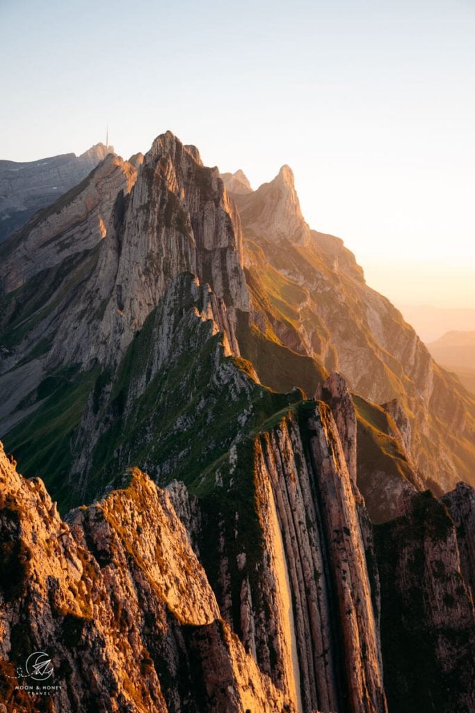 Schäfler Ridge Viewpoint, Sunset, Appenzell, Switzerland