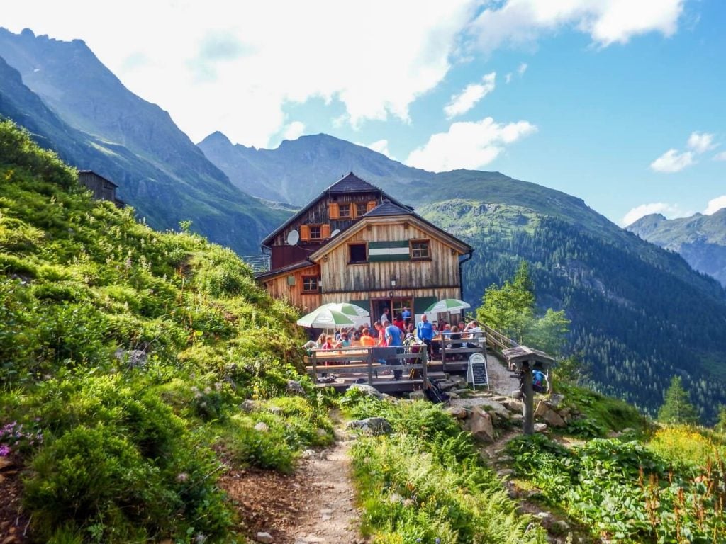 Gollinghütte mountain hut in Schladminger Tauern