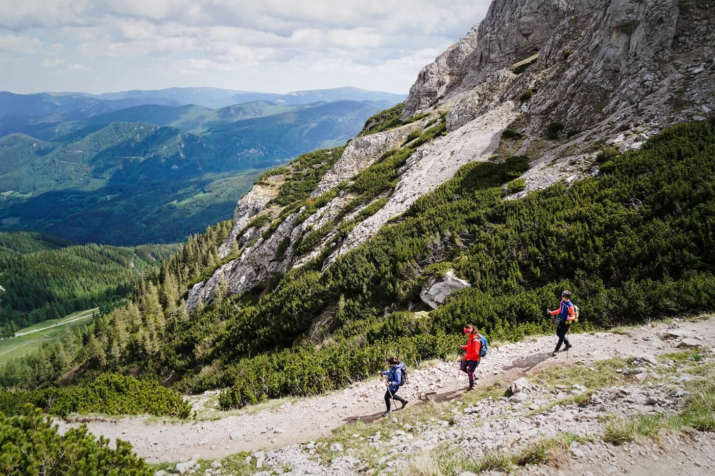 Wandern am Schlangenweg, Raxalpe, Wiener Alpen