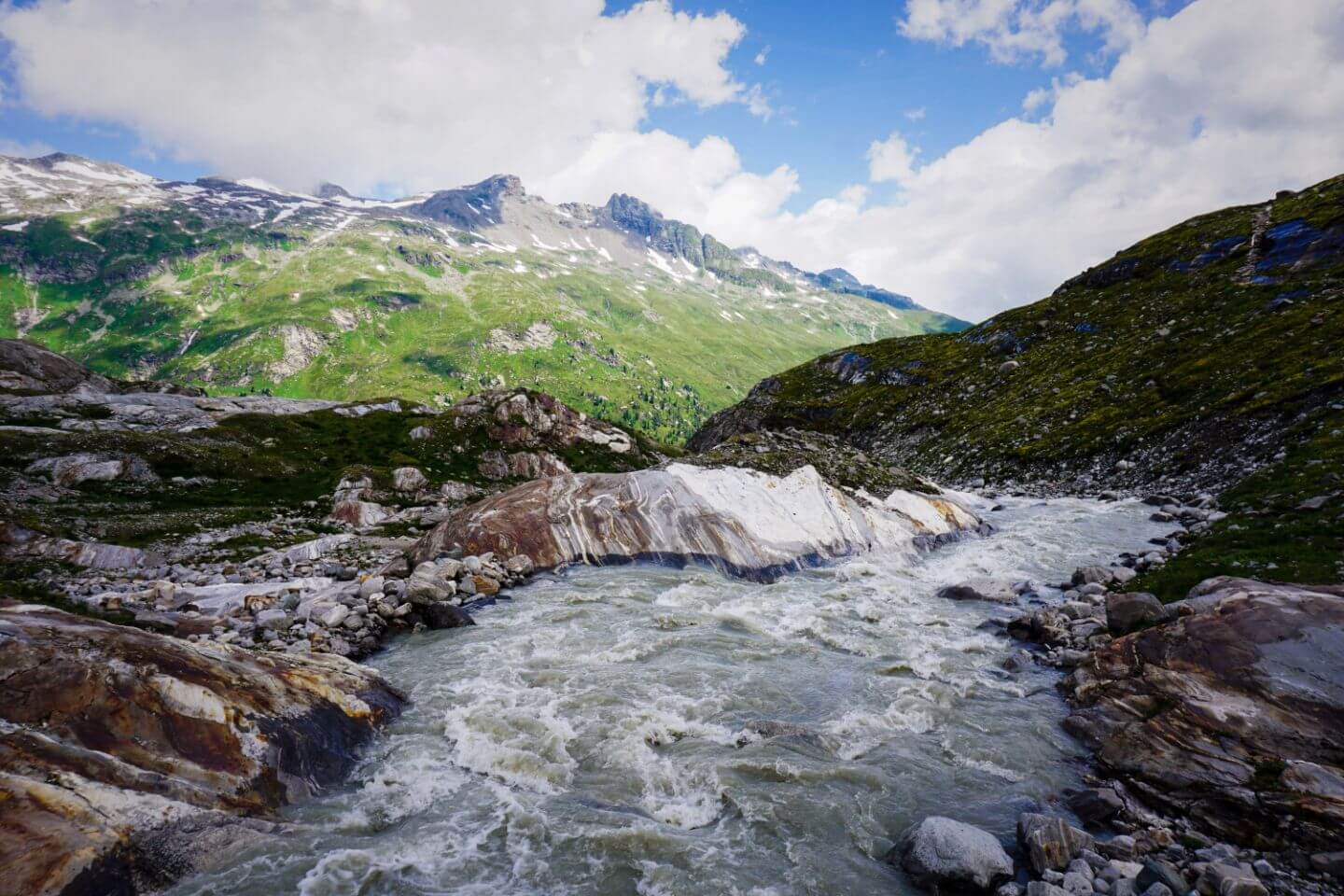 Schlatenbach River, Innergschlöss Glacier Trail, East Tyrol